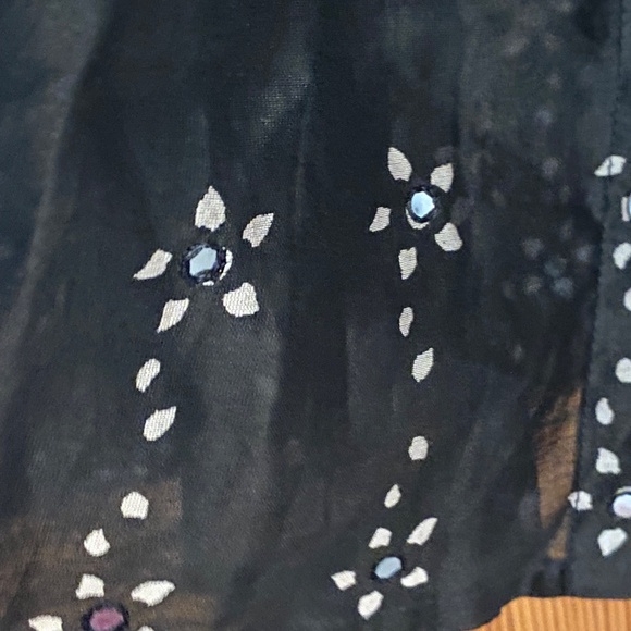 NWT ALIX OF BOHEMIA Annabel Black Daisy Shirt - Picture 8 of 10